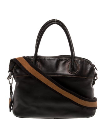 Longchamp Leather Top Handle Bag