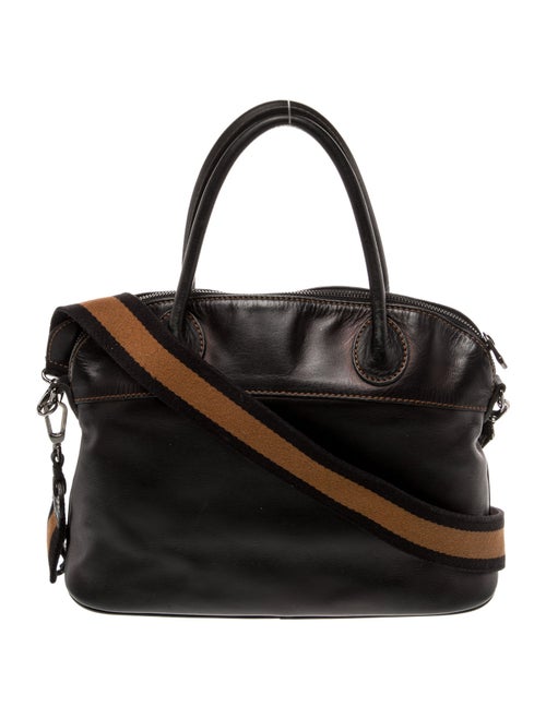 Longchamp Leather Top Handle Bag