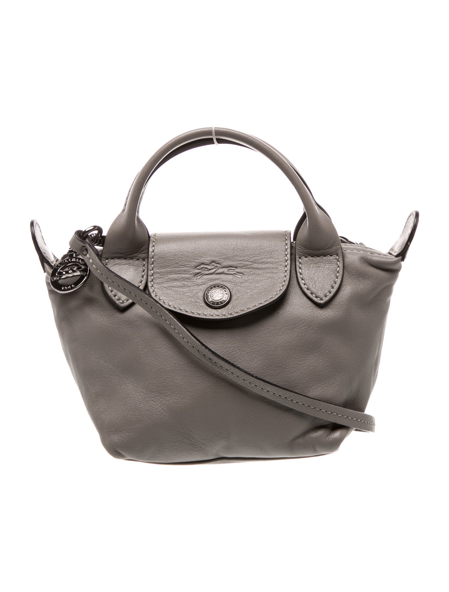 Longchamp Leather Top Handle Bag