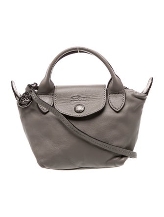 Longchamp Leather Top Handle Bag