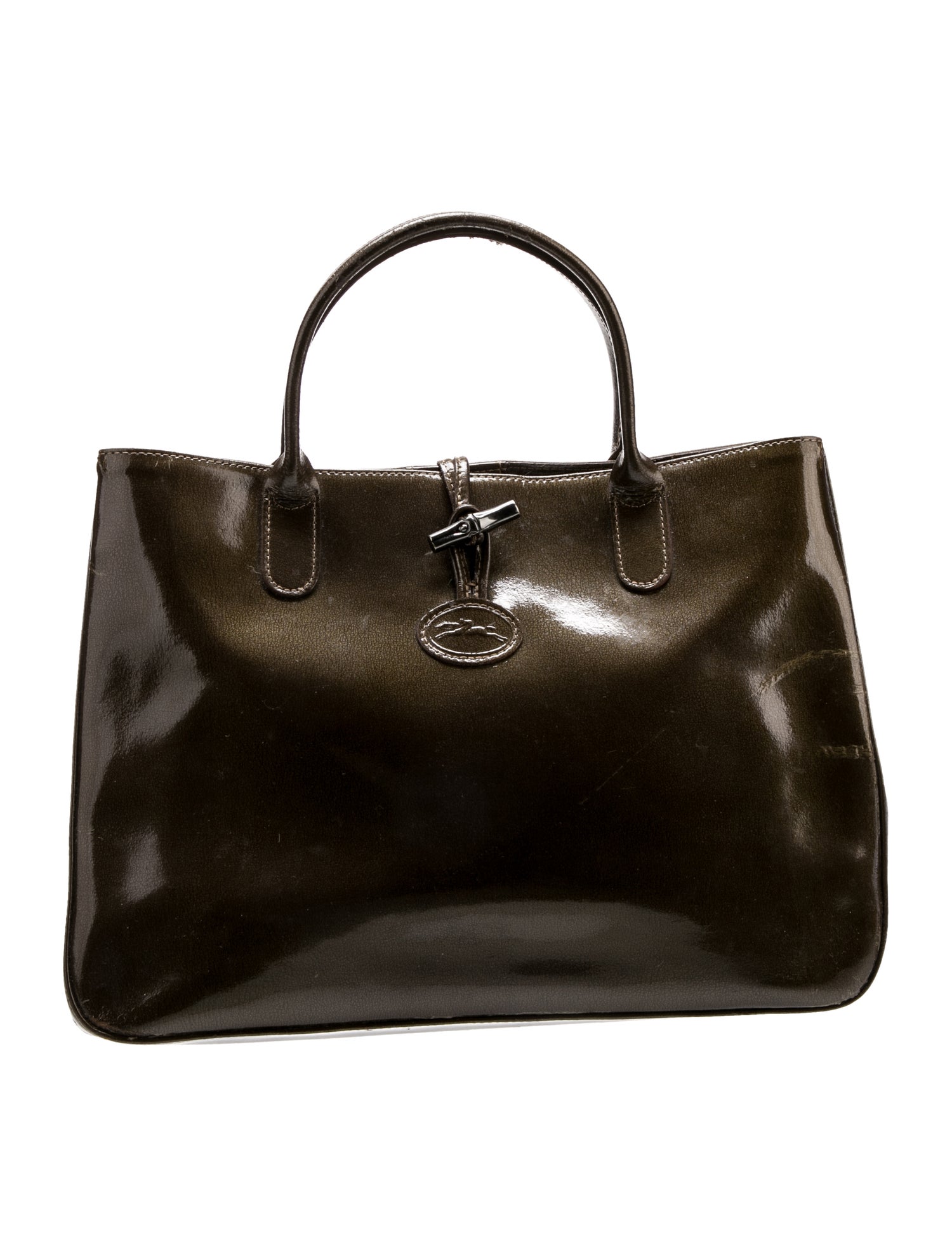 Longchamp Leather Top Handle Bag