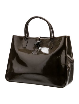 Longchamp Leather Top Handle Bag