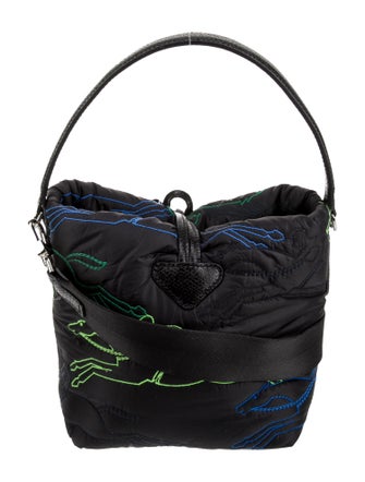 Longchamp Nylon Top Handle Bag