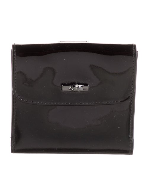 Longchamp Patent Leather Trifold Wallet