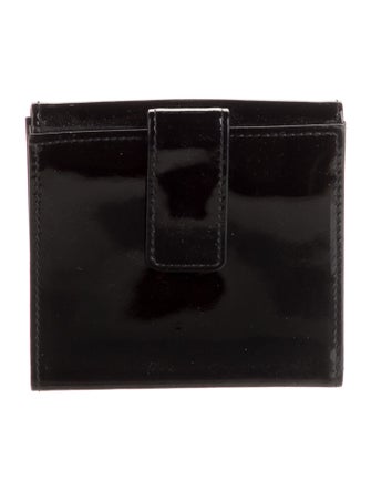 Longchamp Patent Leather Trifold Wallet