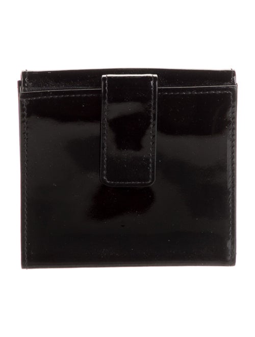 Longchamp Patent Leather Trifold Wallet
