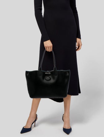 Longchamp Leather Reversable Tote