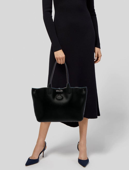 Longchamp Leather Reversable Tote