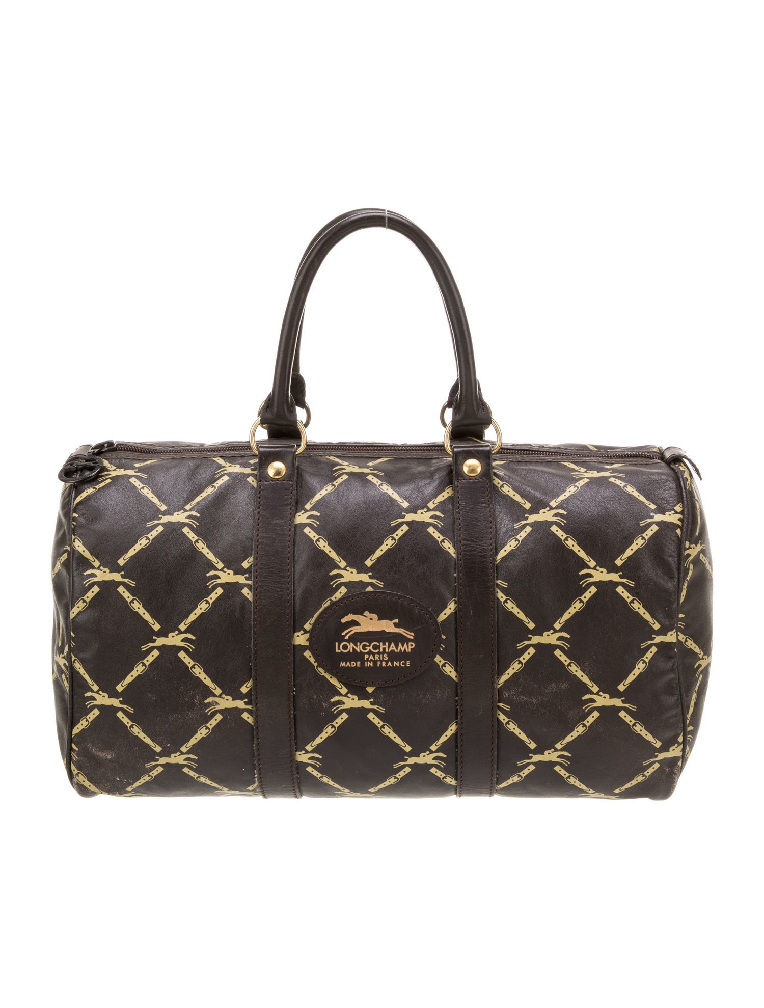 Longchamp Leather Top Handle Bag