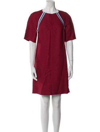 Longchamp Crew Neck Mini Dress