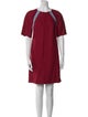 Longchamp Crew Neck Mini Dress