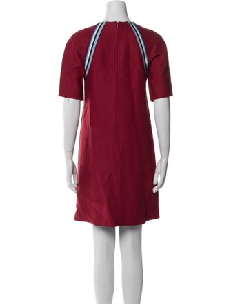 Longchamp Crew Neck Mini Dress