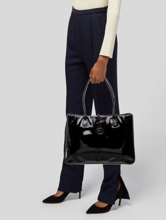 Longchamp Patent Leather Tote