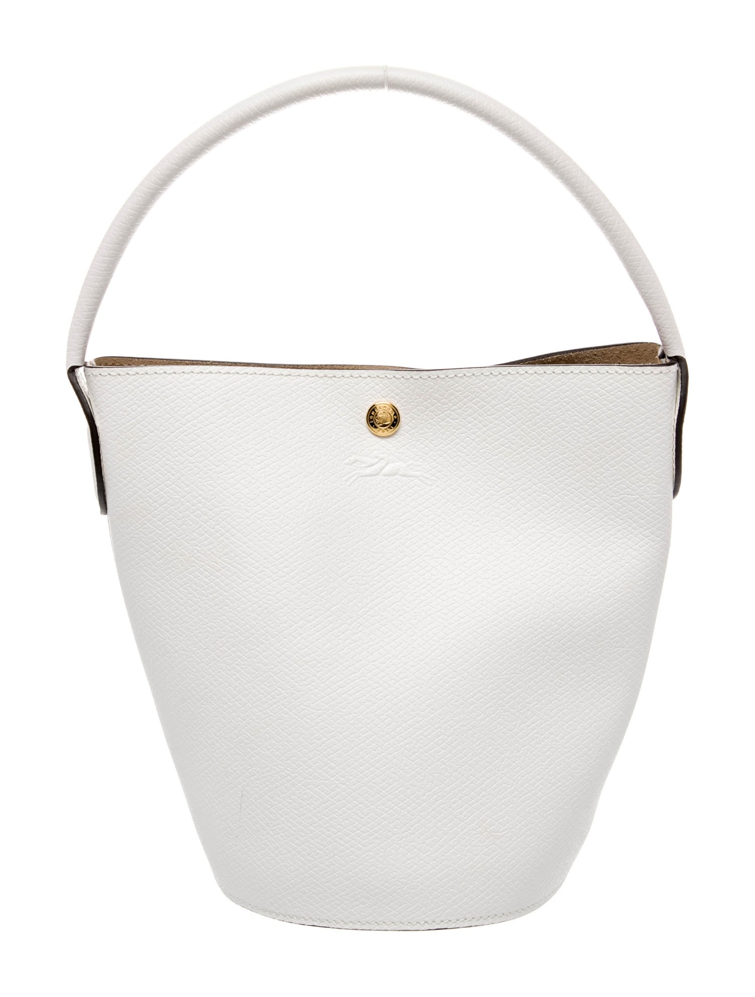 Longchamp Leather Bucket Bag