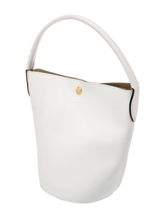 Longchamp Leather Bucket Bag