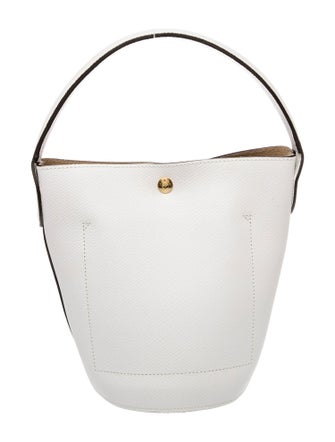 Longchamp Leather Bucket Bag