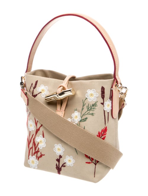 Longchamp Canvas Le Roseau XS