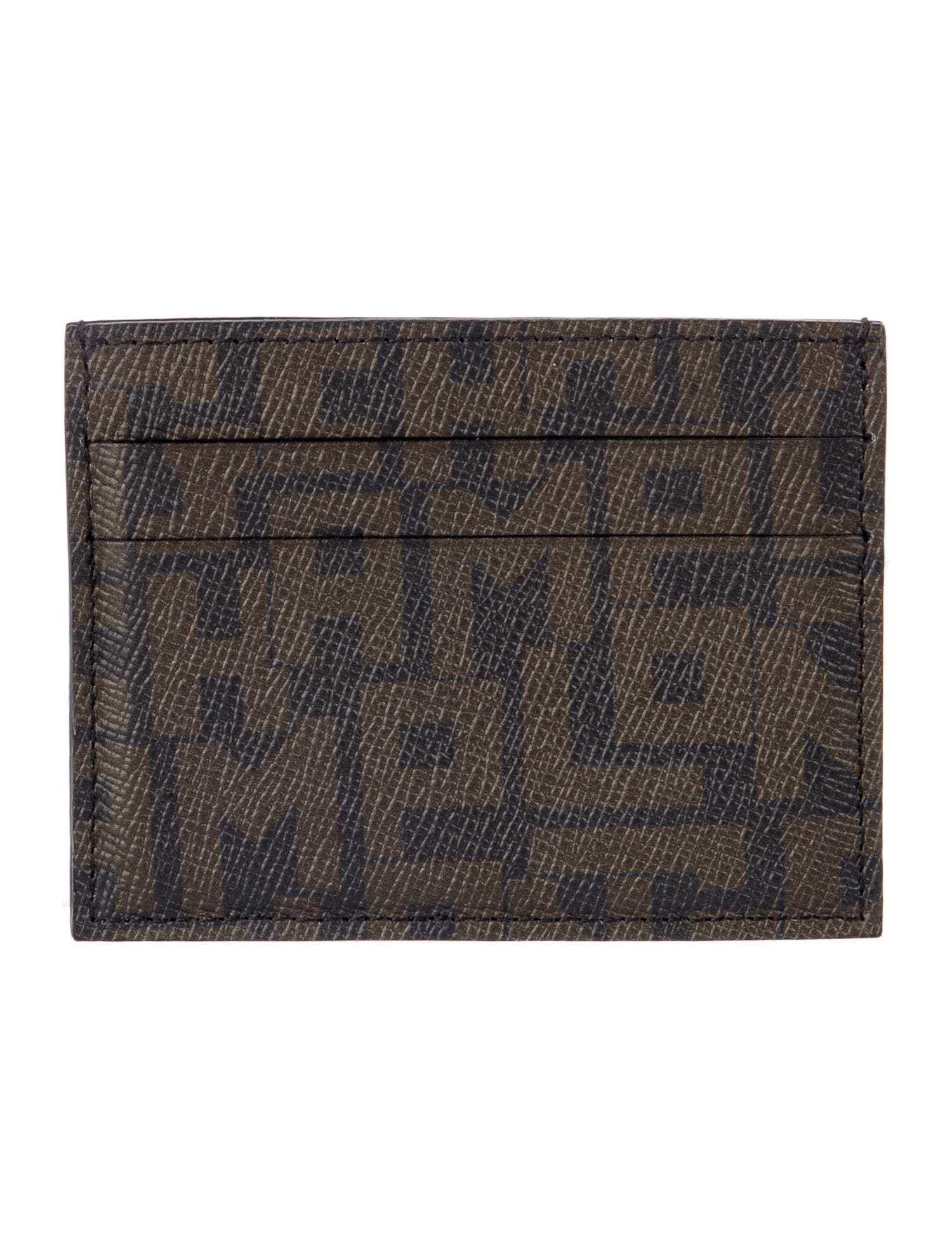 Longchamp Leather Printed Card Holder