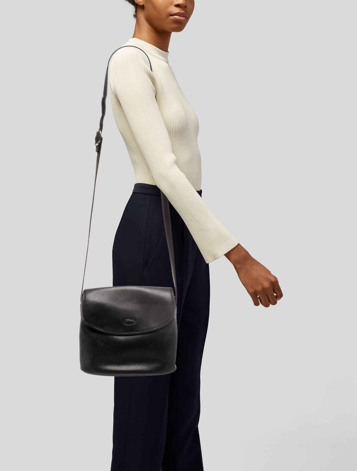 Longchamp Leather Crossbody Bag Vintage