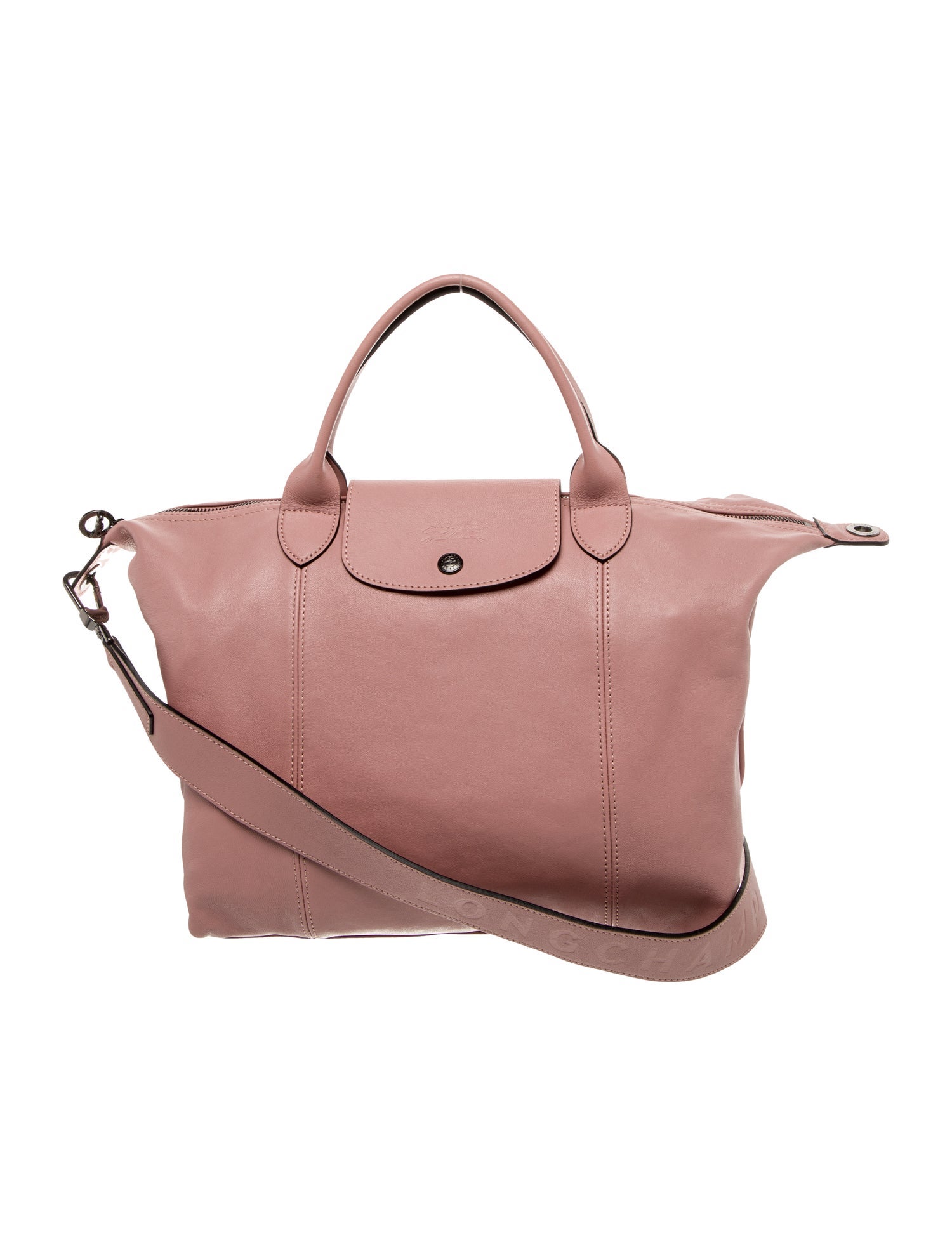 Longchamp Leather Top Handle Bag