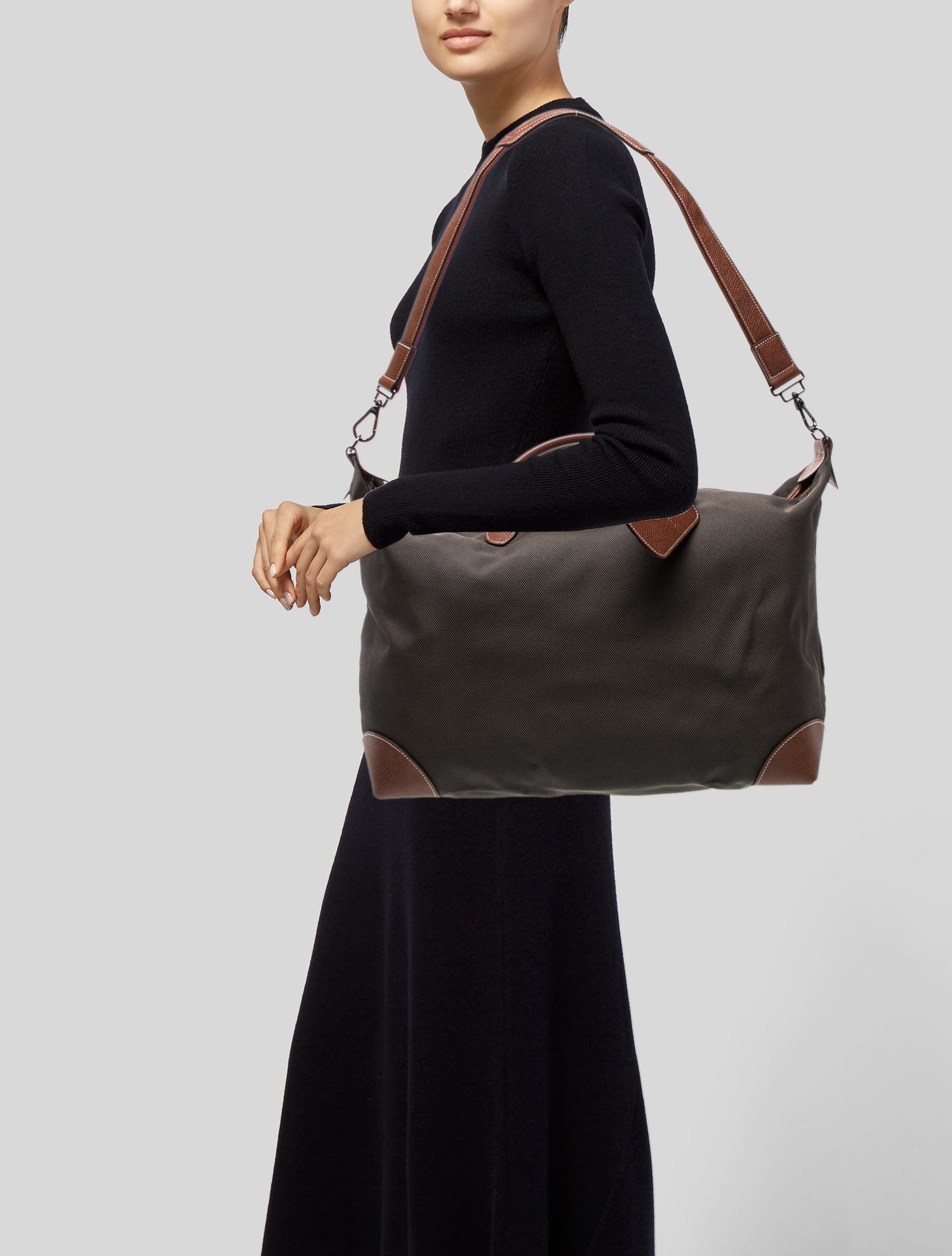 Longchamp Canvas Weekender Bag