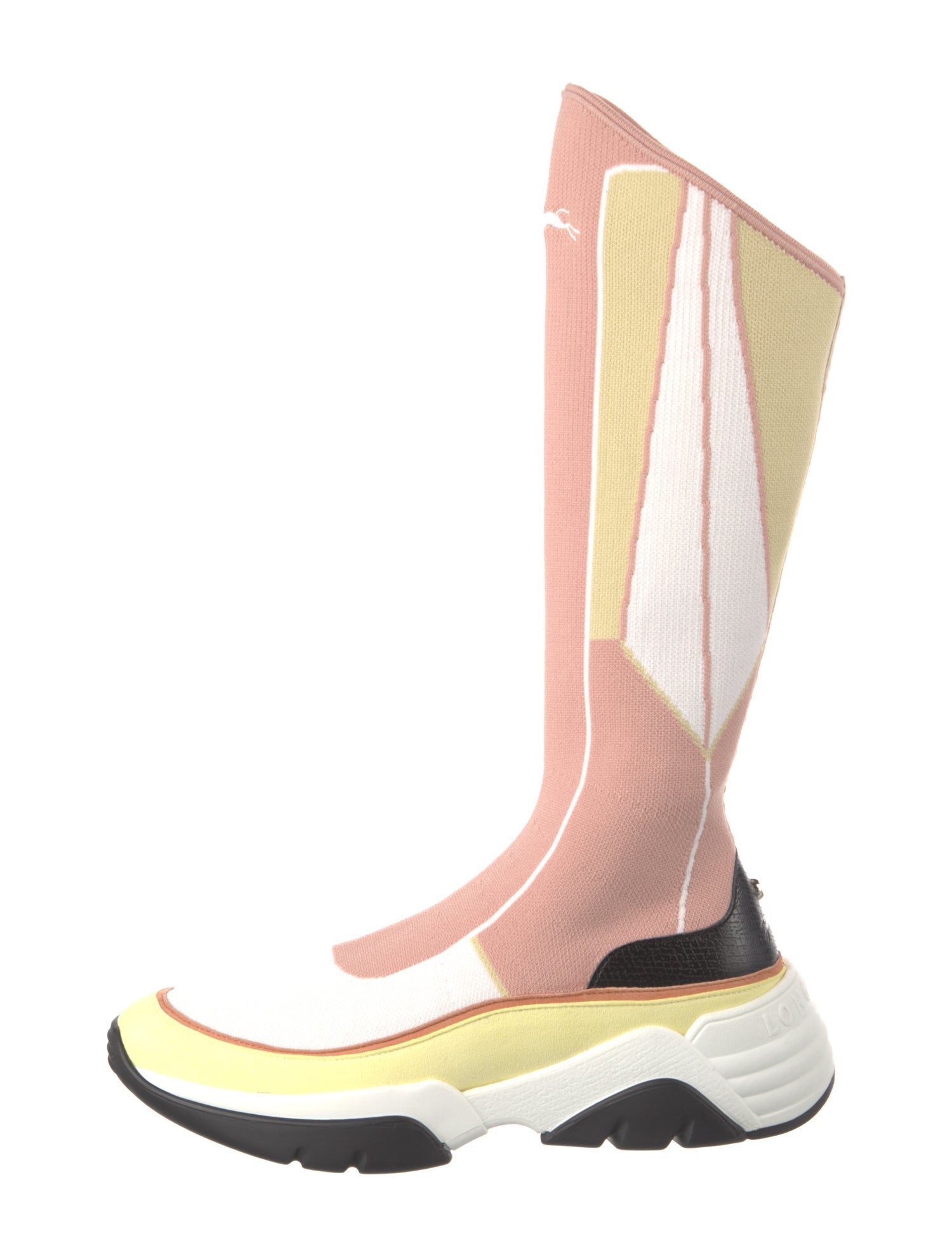 Longchamp Colorblock Pattern Sock Sneakers