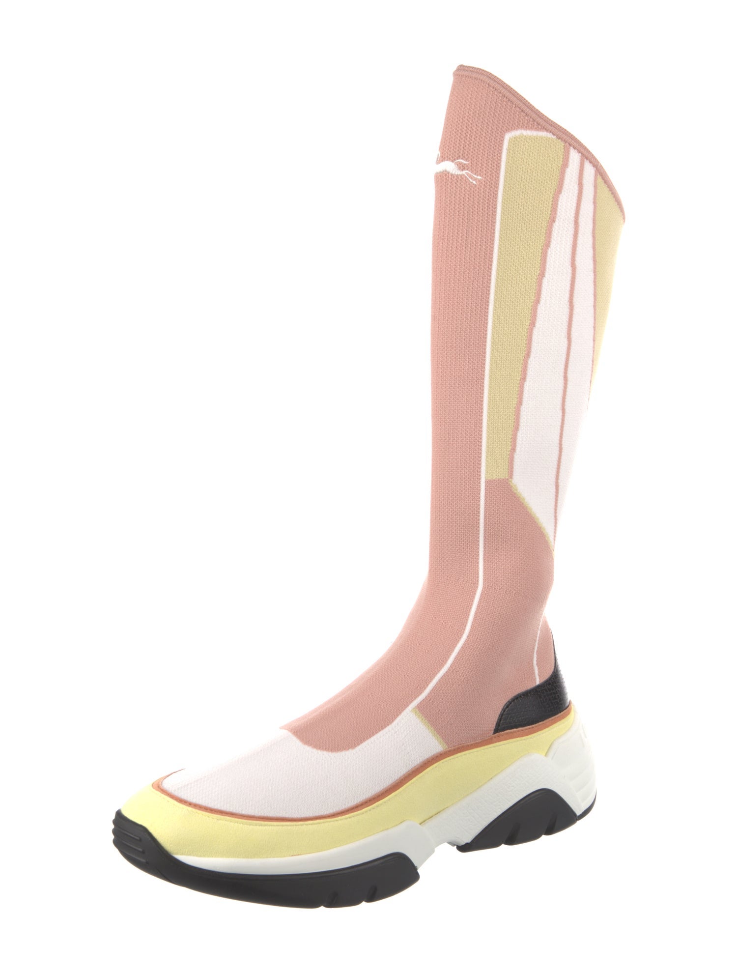 Longchamp Colorblock Pattern Sock Sneakers