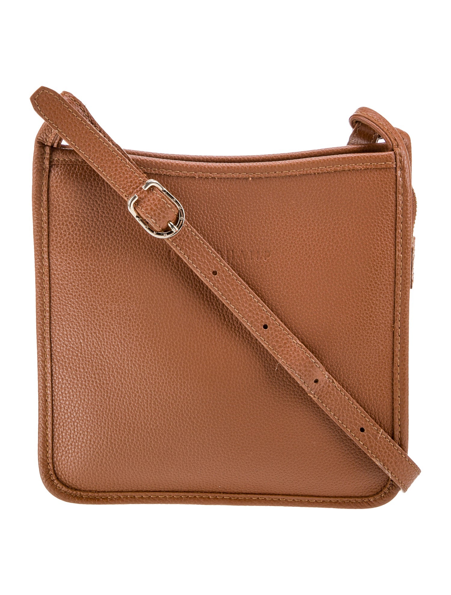 Longchamp Leather Messenger Bag