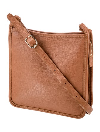 Longchamp Leather Messenger Bag