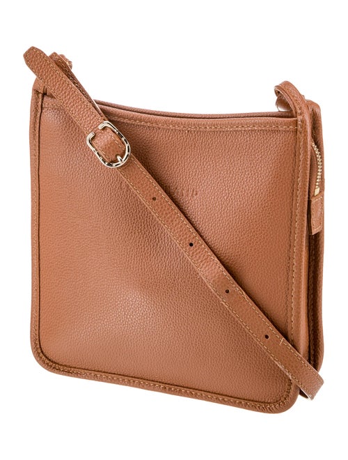 Longchamp Leather Messenger Bag