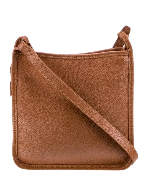 Longchamp Leather Messenger Bag