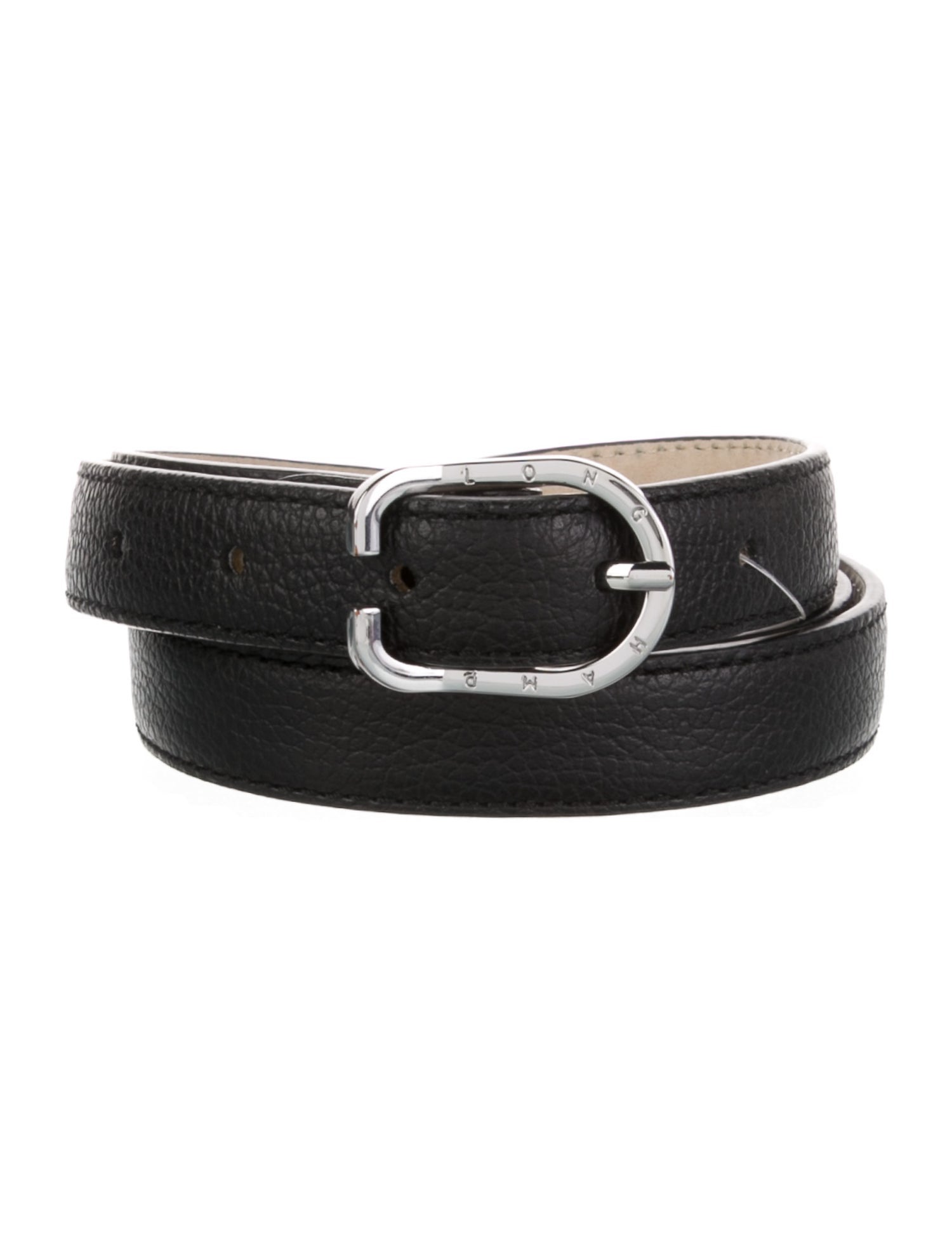 Longchamp Skinny Leather Belt