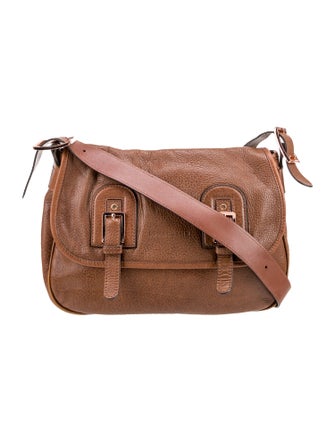 Longchamp Leather Messenger Bag