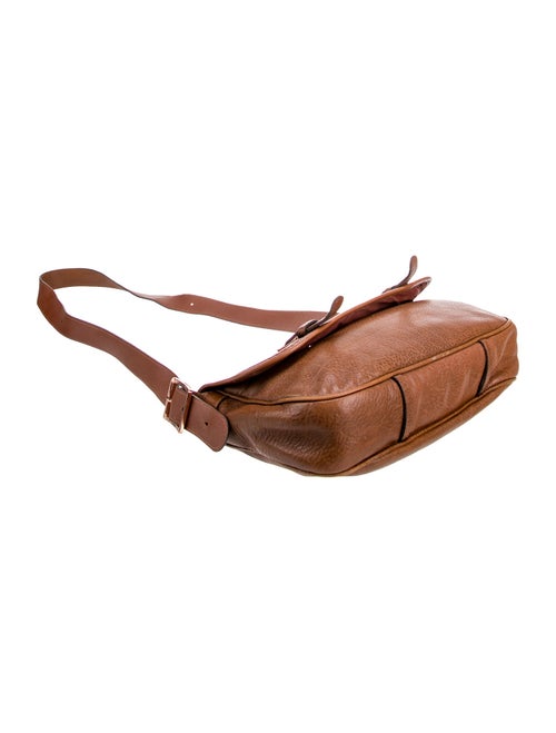 Longchamp Leather Messenger Bag