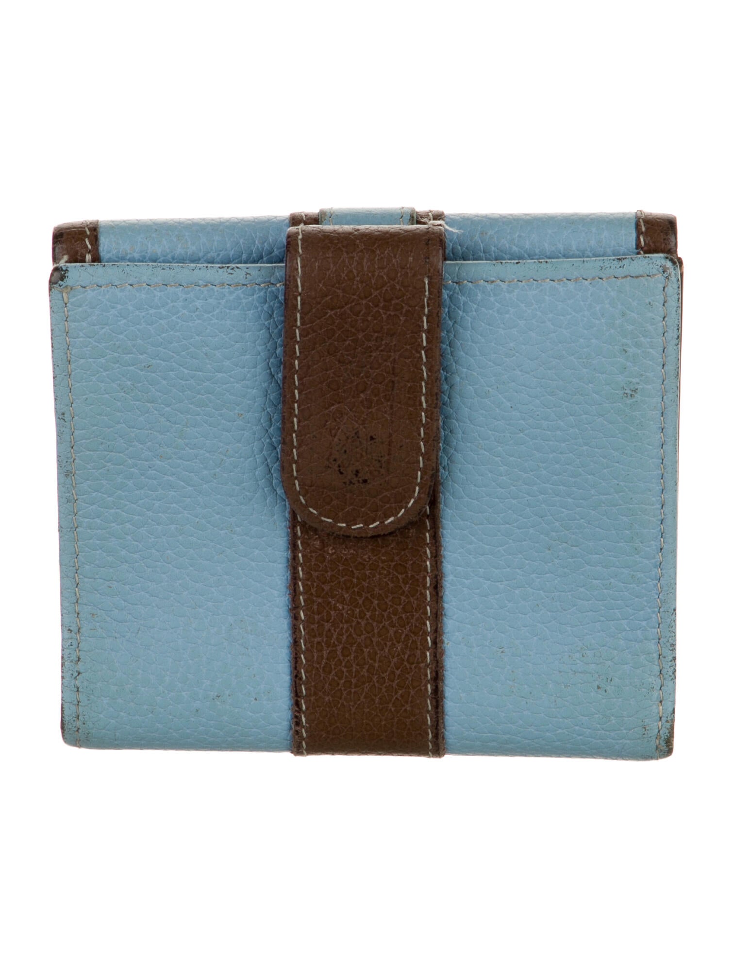 Longchamp Leather Printed Compact Wallet