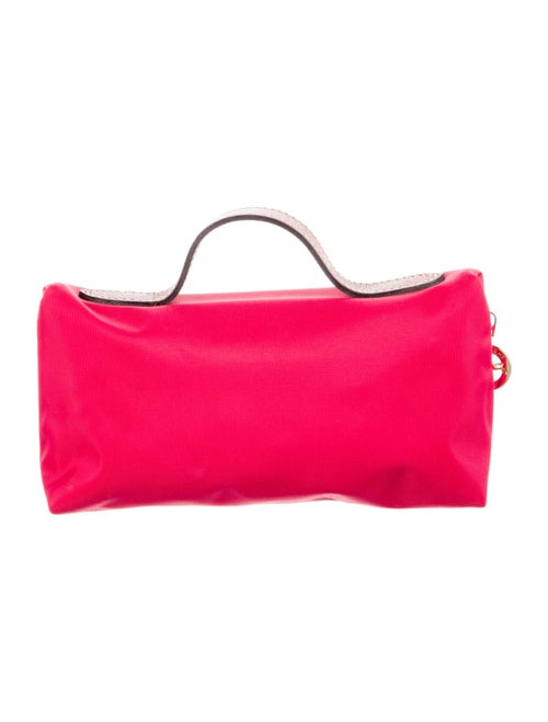 Longchamp Nylon red long champ cosmetic bag