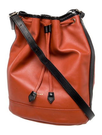 Longchamp Leather Bucket Bag