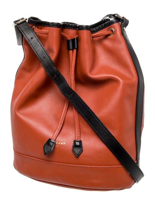 Longchamp Leather Bucket Bag