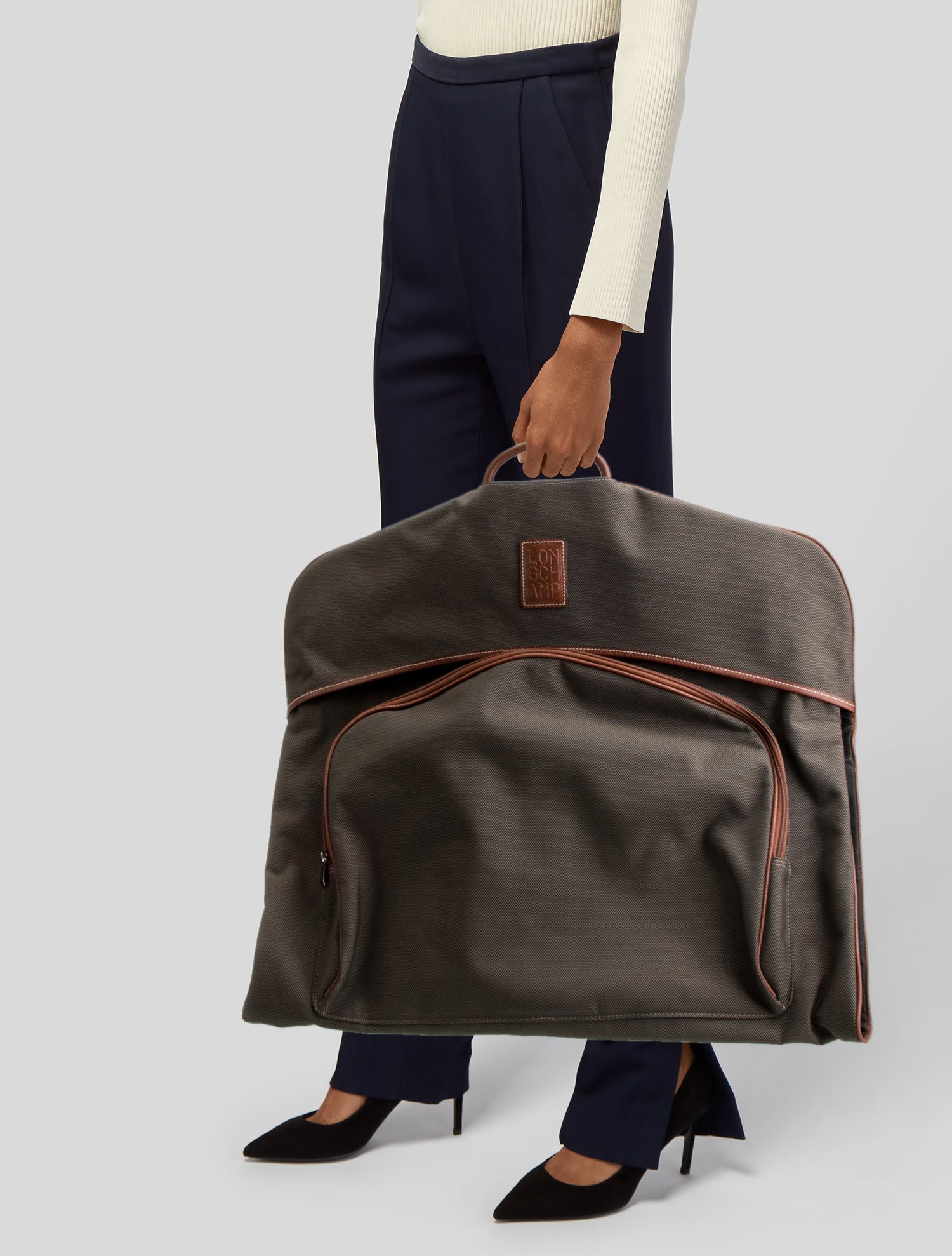 Longchamp Canvas Garment Bag
