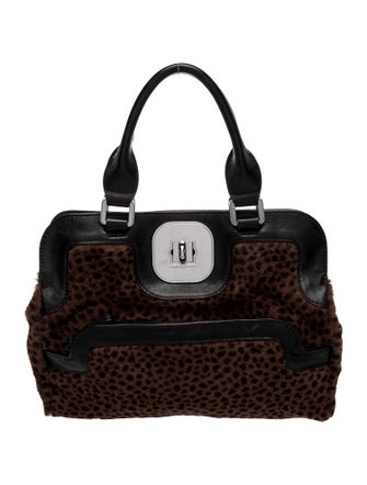 Longchamp Ponyhair Top Handle Bag