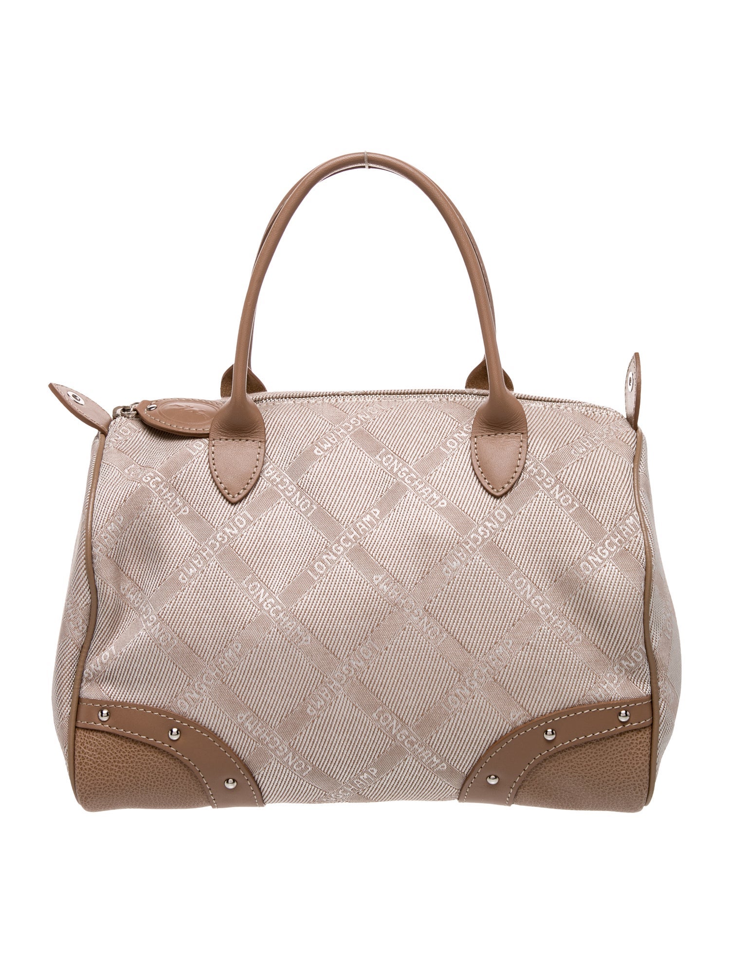 Longchamp Canvas Top Handle Bag