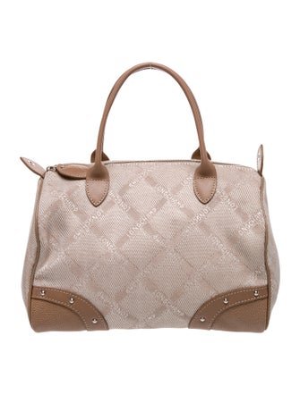 Longchamp Canvas Top Handle Bag