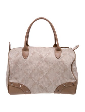 Longchamp Canvas Top Handle Bag