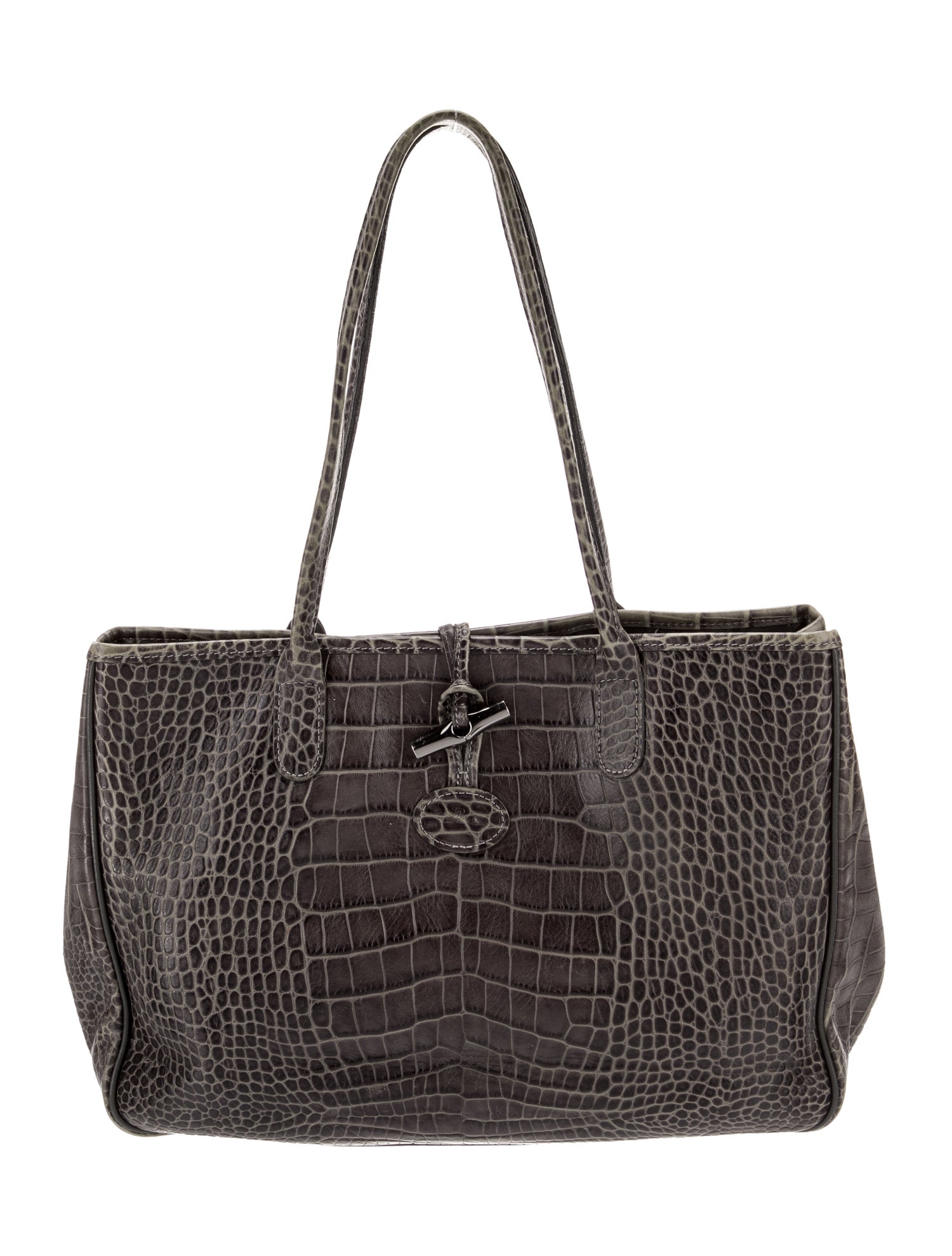 Longchamp Embossed Leather Roseau