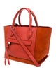 Longchamp Suede Top Handle Bag
