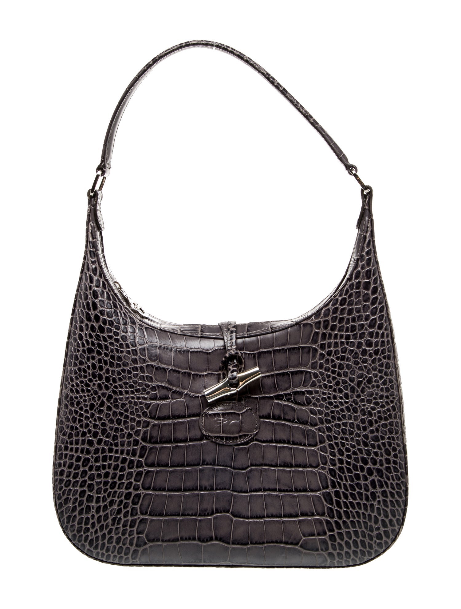 Longchamp Embossed Leather Roseau