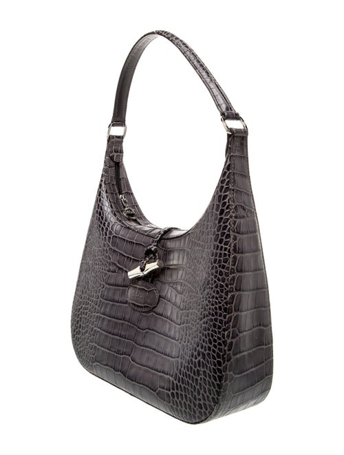 Longchamp Embossed Leather Roseau