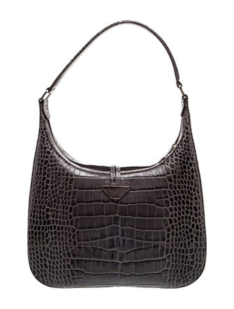 Longchamp Embossed Leather Roseau