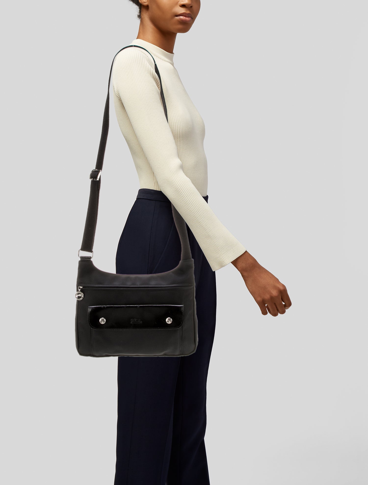 Longchamp Nylon Messenger Bag