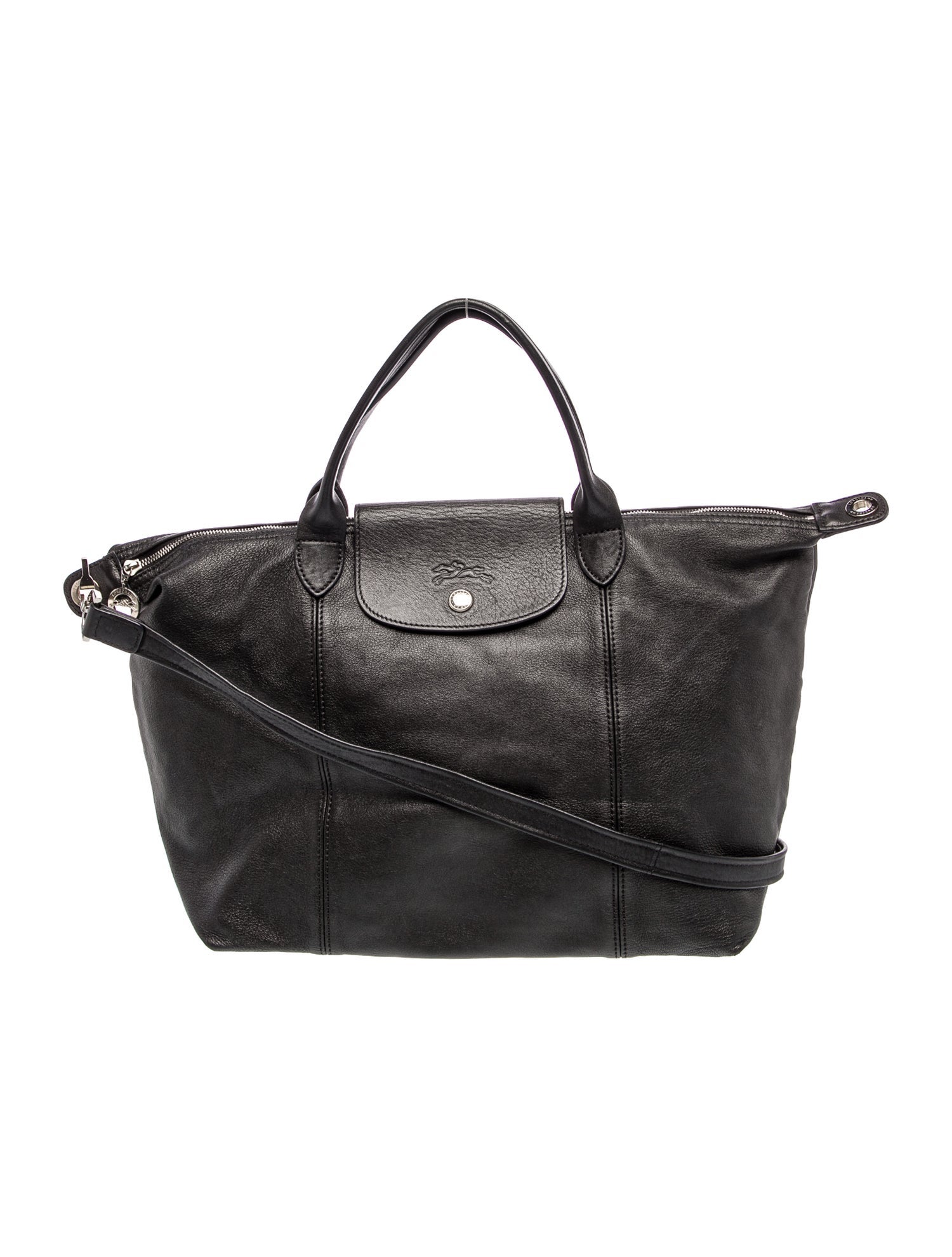 Longchamp Leather Top Handle Bag